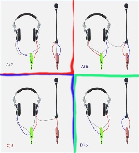 headphone wiring colors diagram 